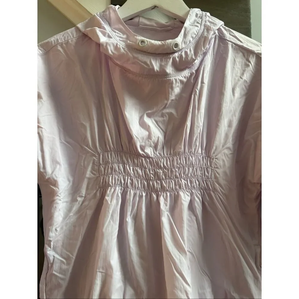 Athleta Girl Lavender Fully Lined Pullover Windbreaker Sz M / 8-10 EUC
